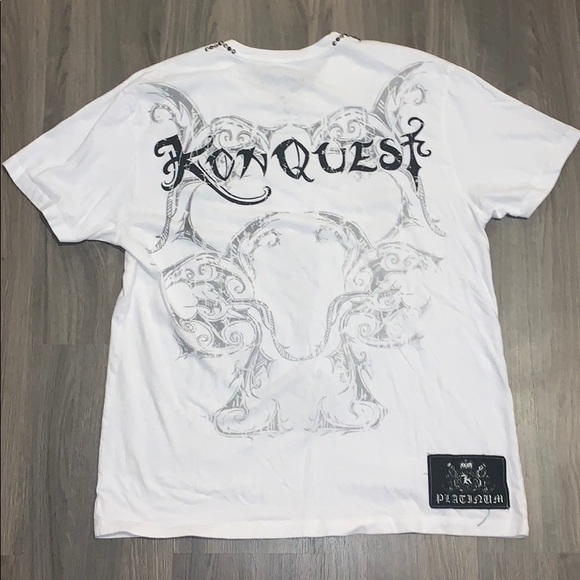 Men’s Swarovski Konquest Platinum Tshirt - Picture 2 of 7